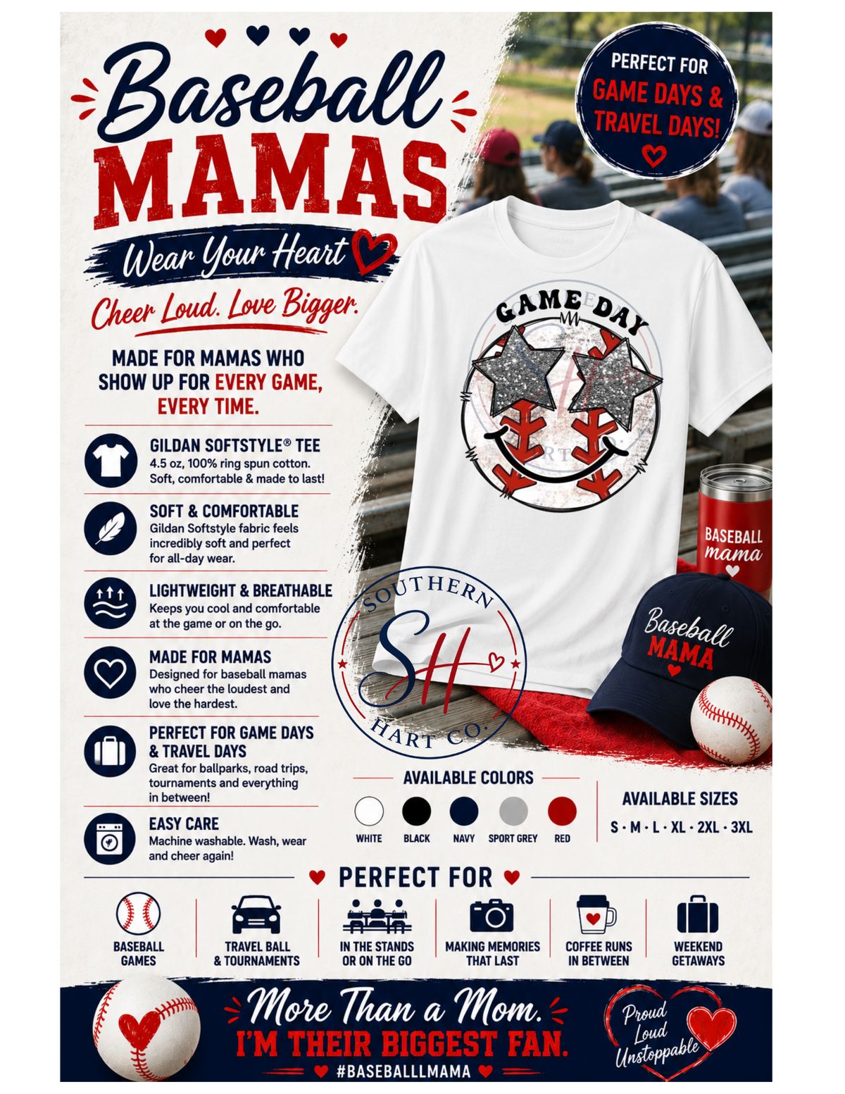 Baseball Shirt – Perfect for Cooperstown & Travel Ball
