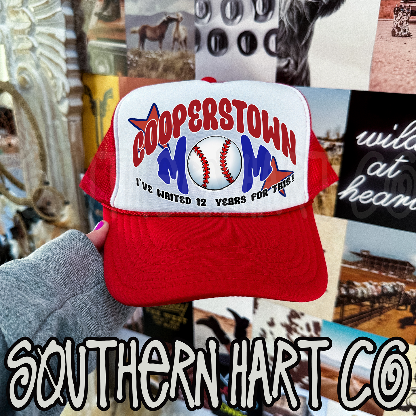 Cooperstown Mom Red Hat