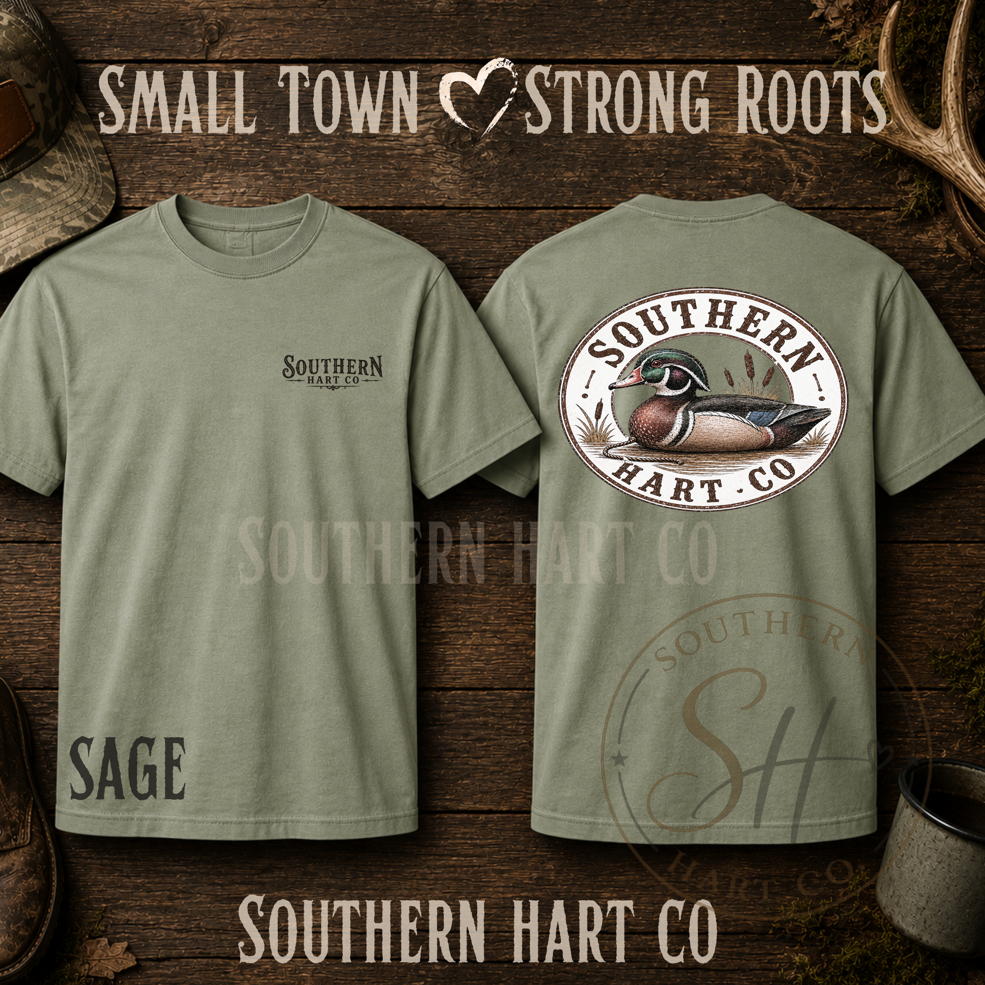 Southern Hart Co. Wood Duck Tee