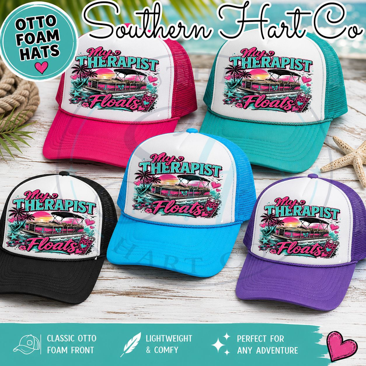 My Therapist Floats | Premium Foam Trucker Hat
