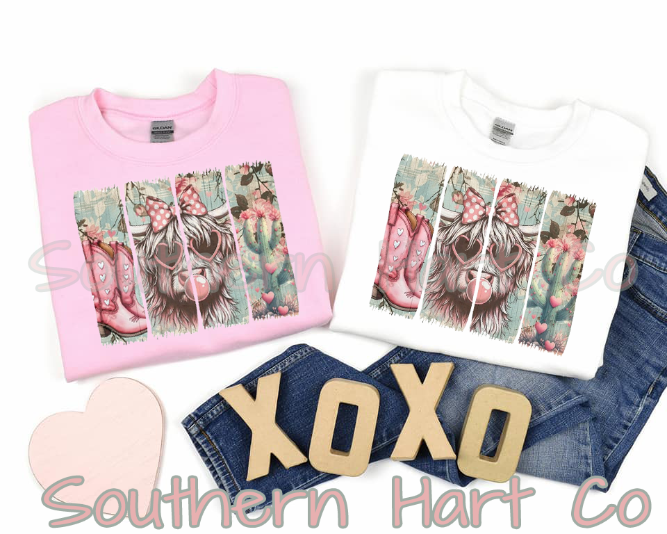 ADULT Western Highland Cow Shirt