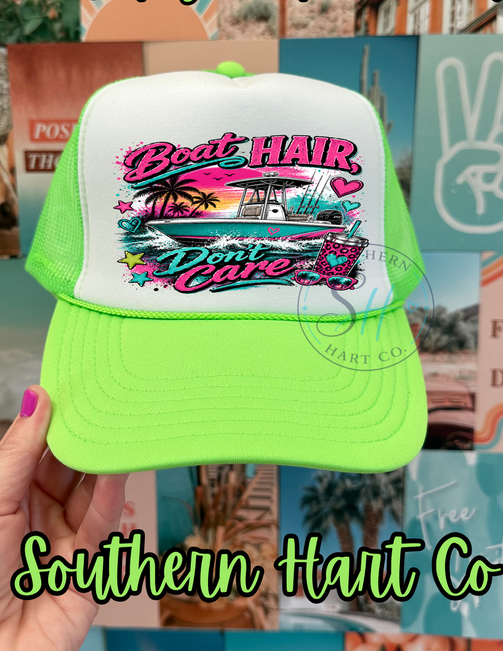 Boat Hair, Don't Care | Premium Foam Trucker Hat