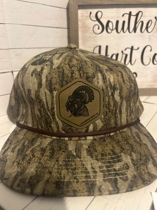 New Bottomland Rope Hat with Turkey Patch