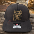 Alabama Bass Richardson 112 Hat | Fishing Leather Patch Hat