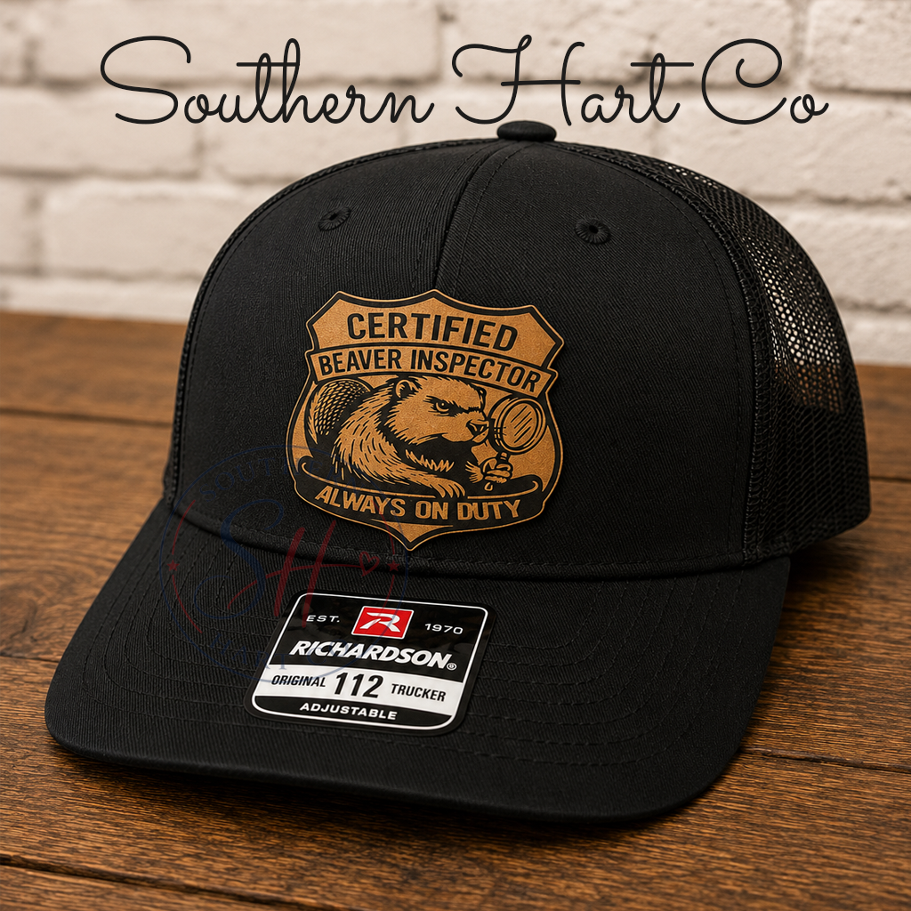 Certified Beaver Inspector Richardson 112 Hat | Funny Trucker Hat