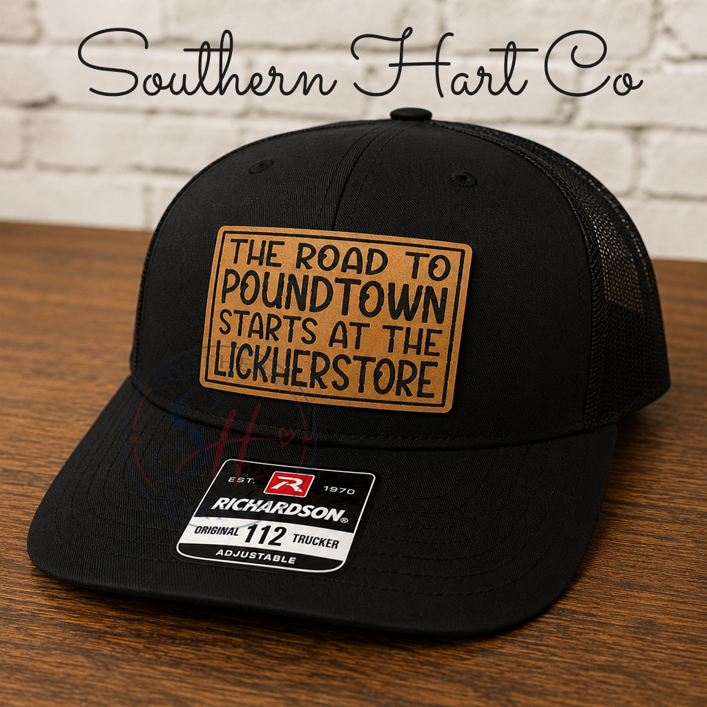 The Road to Poundtown Richardson 112 Hat | Funny Trucker Hat