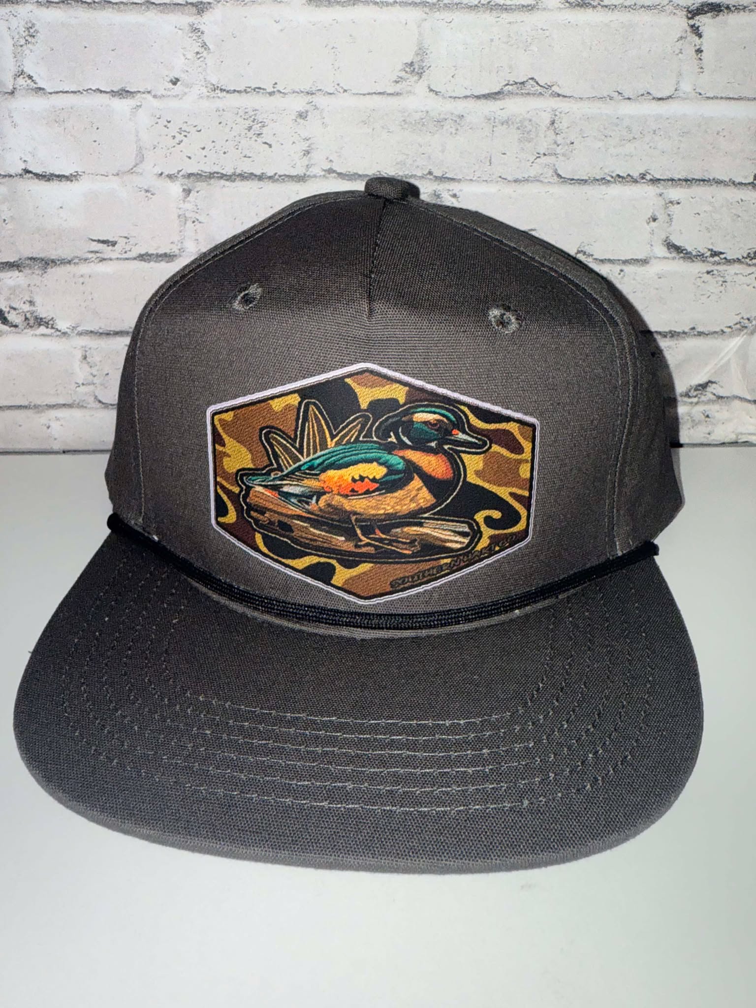 Gunmetal Lost Co Rope Hat with Duck Patch