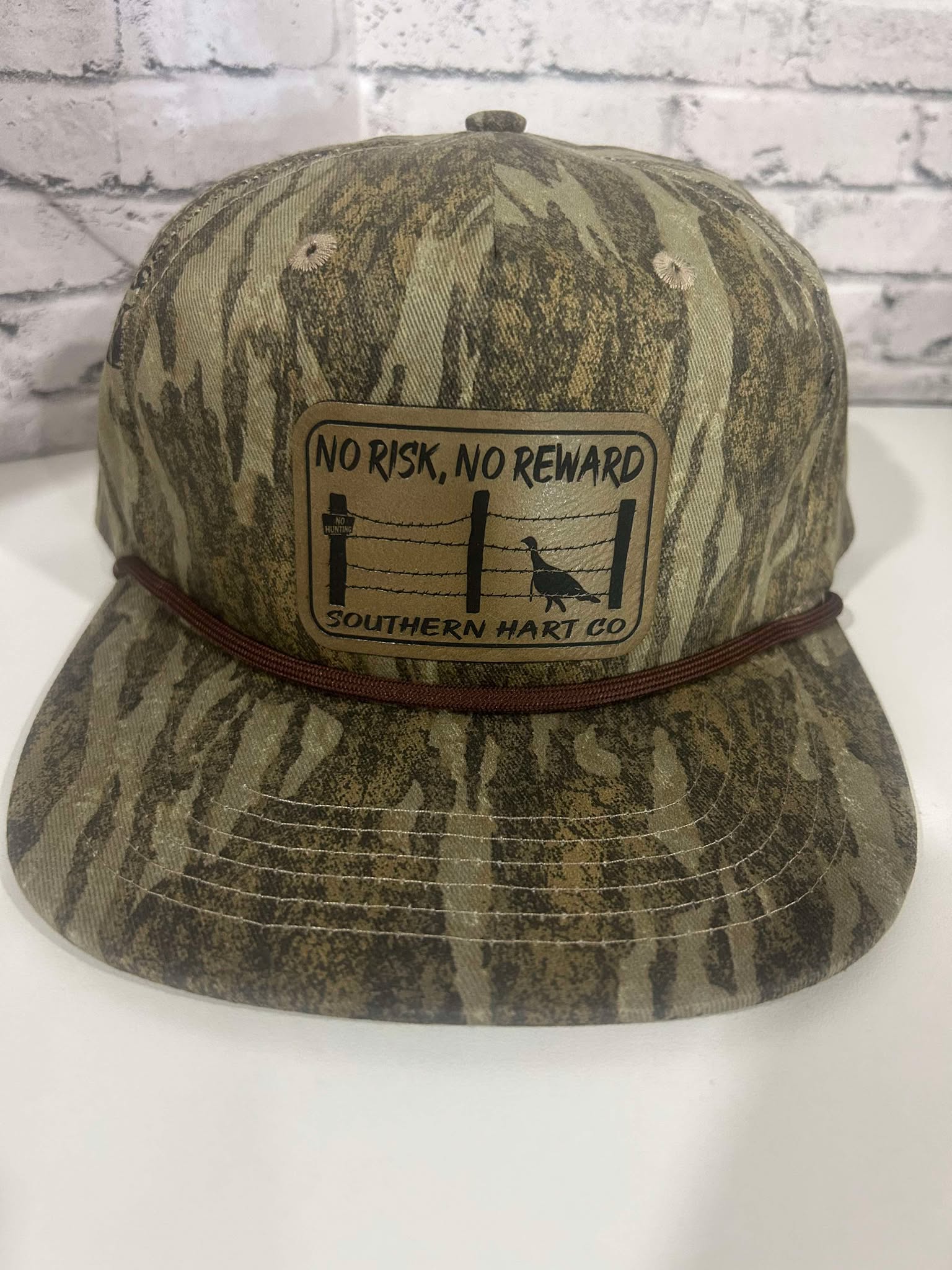 New Bottomland Rope Hat with No Risk No Reward Turkey Patch
