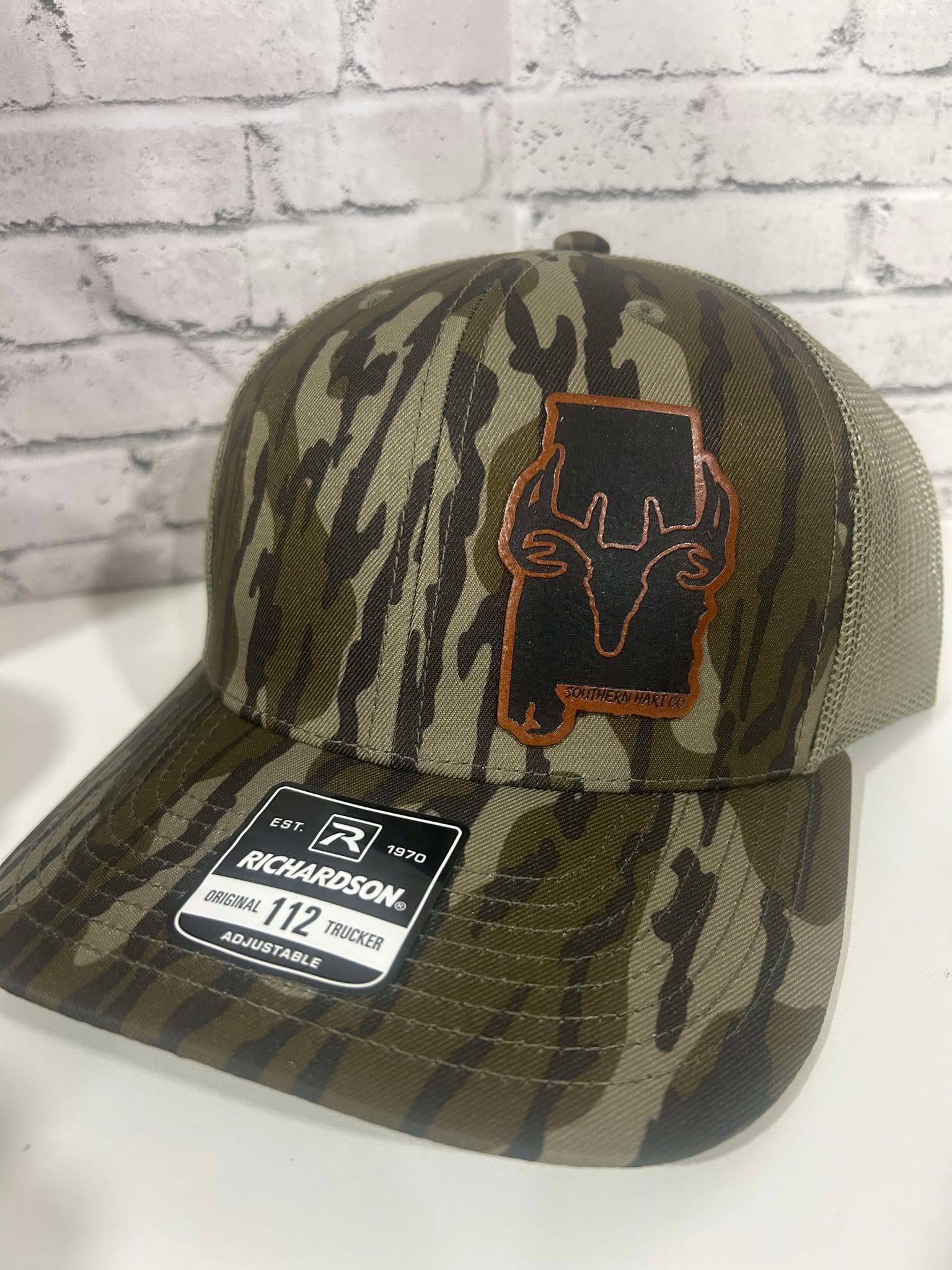 Alabama Deer Antlers Mossy Oak Bottomland Richardson 112 Hat