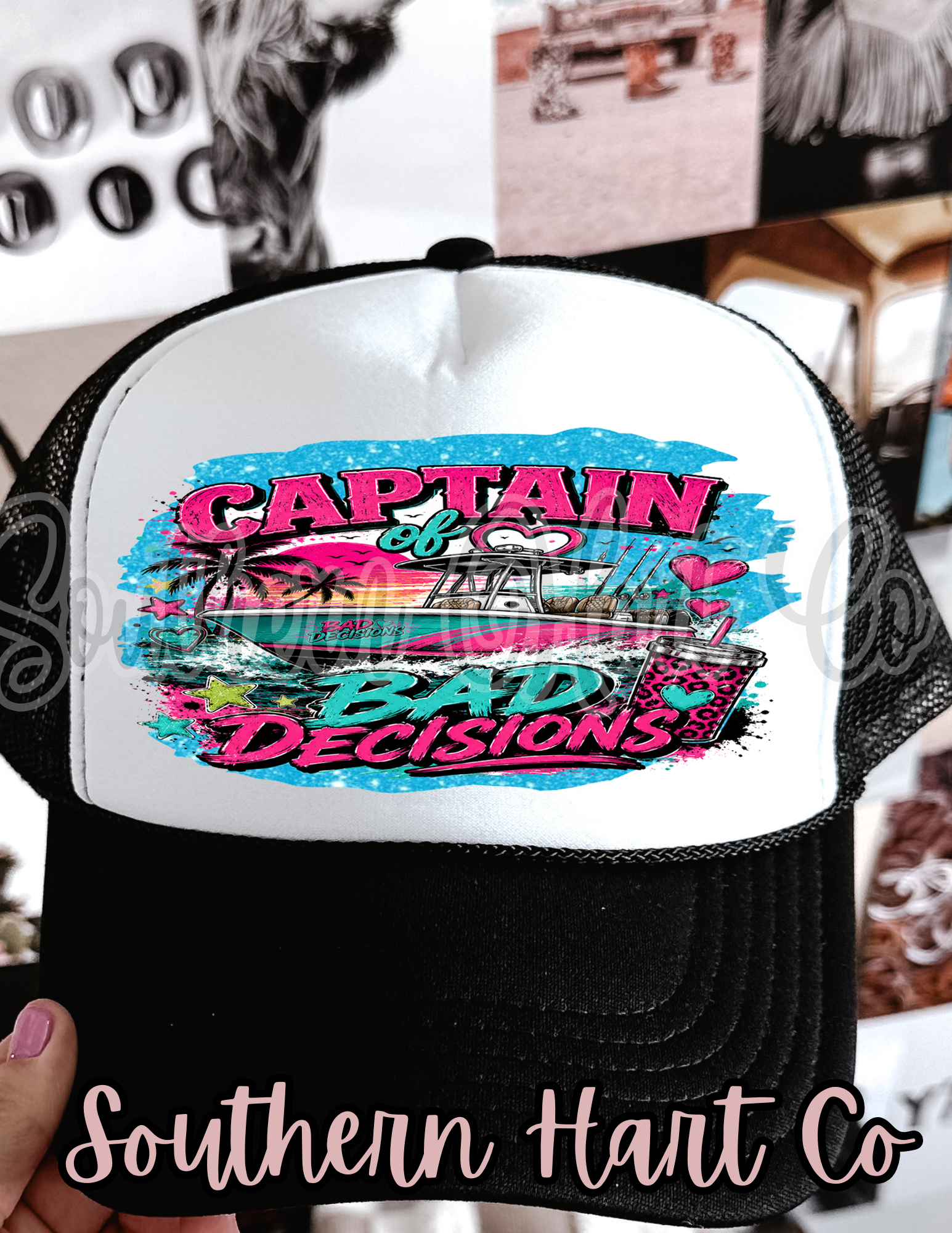 Captain of Bad Decisions | Premium Foam Trucker Hat