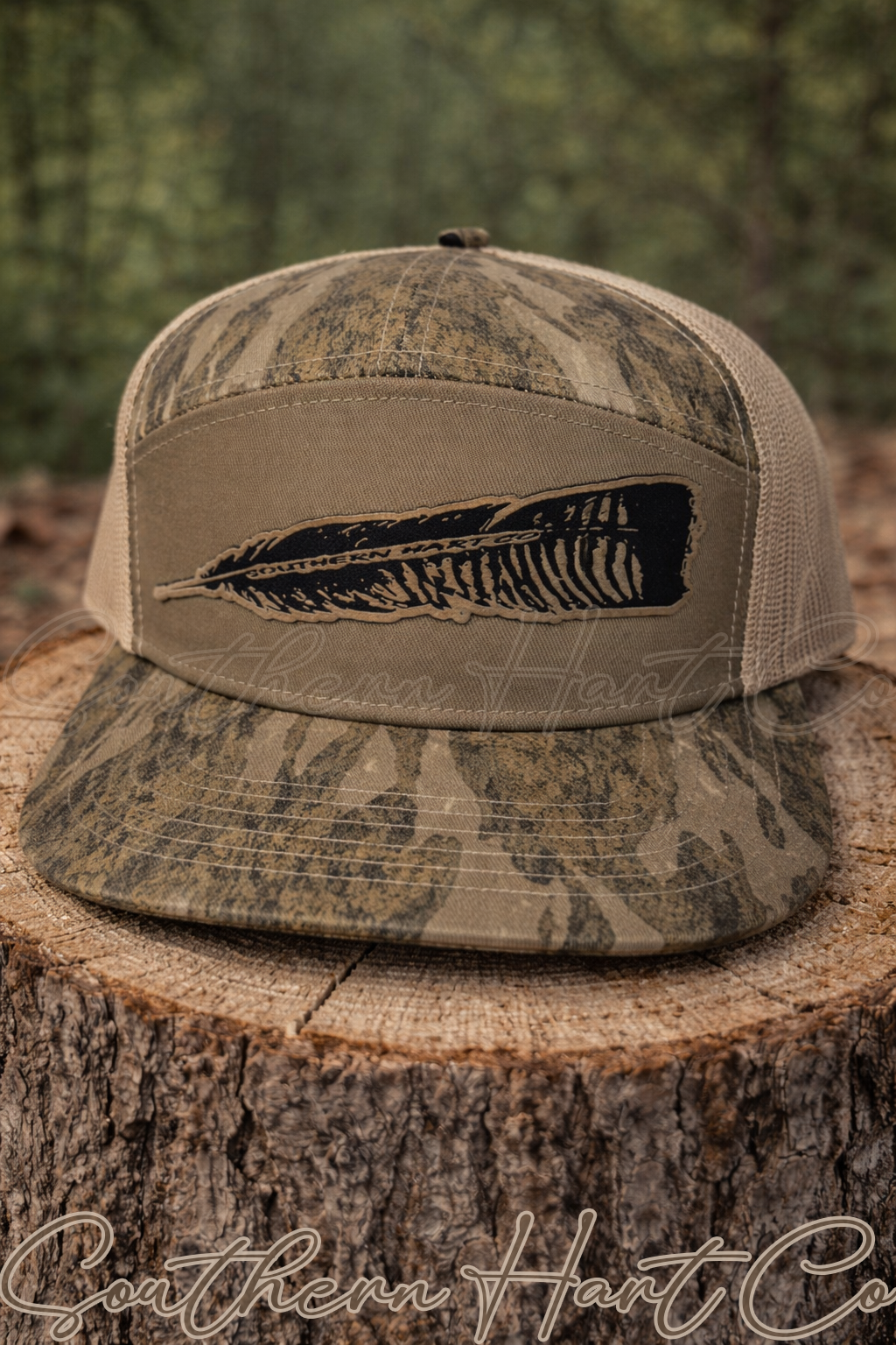 New Bottomland Turkey Feather 7 Panel Hat