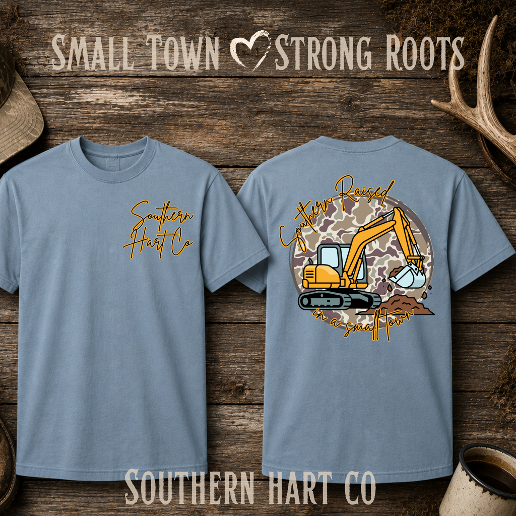 Southern Raised in a Small Town Tee | Southern Hart Co Graphic T-Shirt
