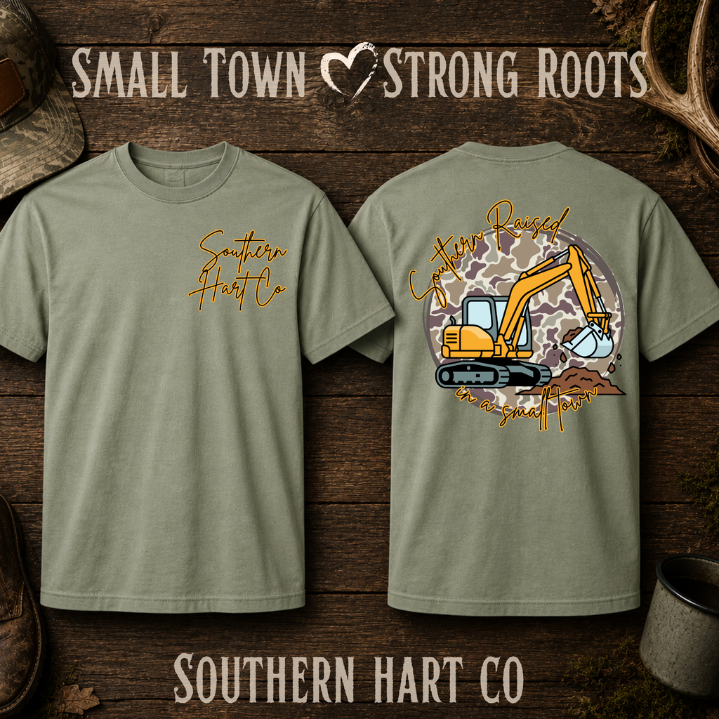 Southern Raised in a Small Town Tee | Southern Hart Co Graphic T-Shirt