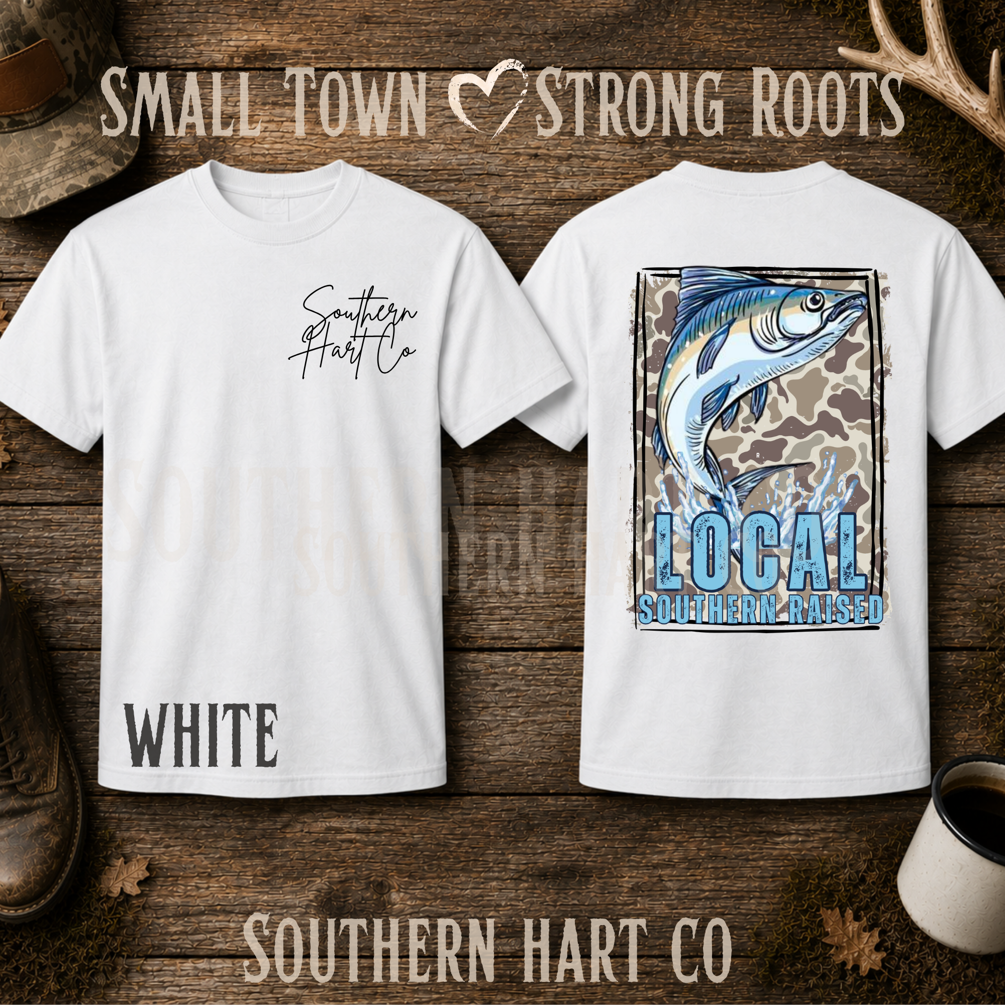 Local Southern Raised Fishing Tee