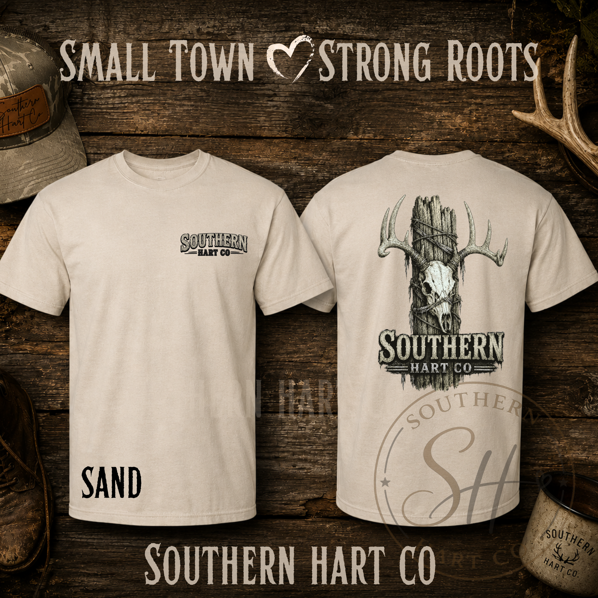 Southern Hart Co Deer Skull Tee