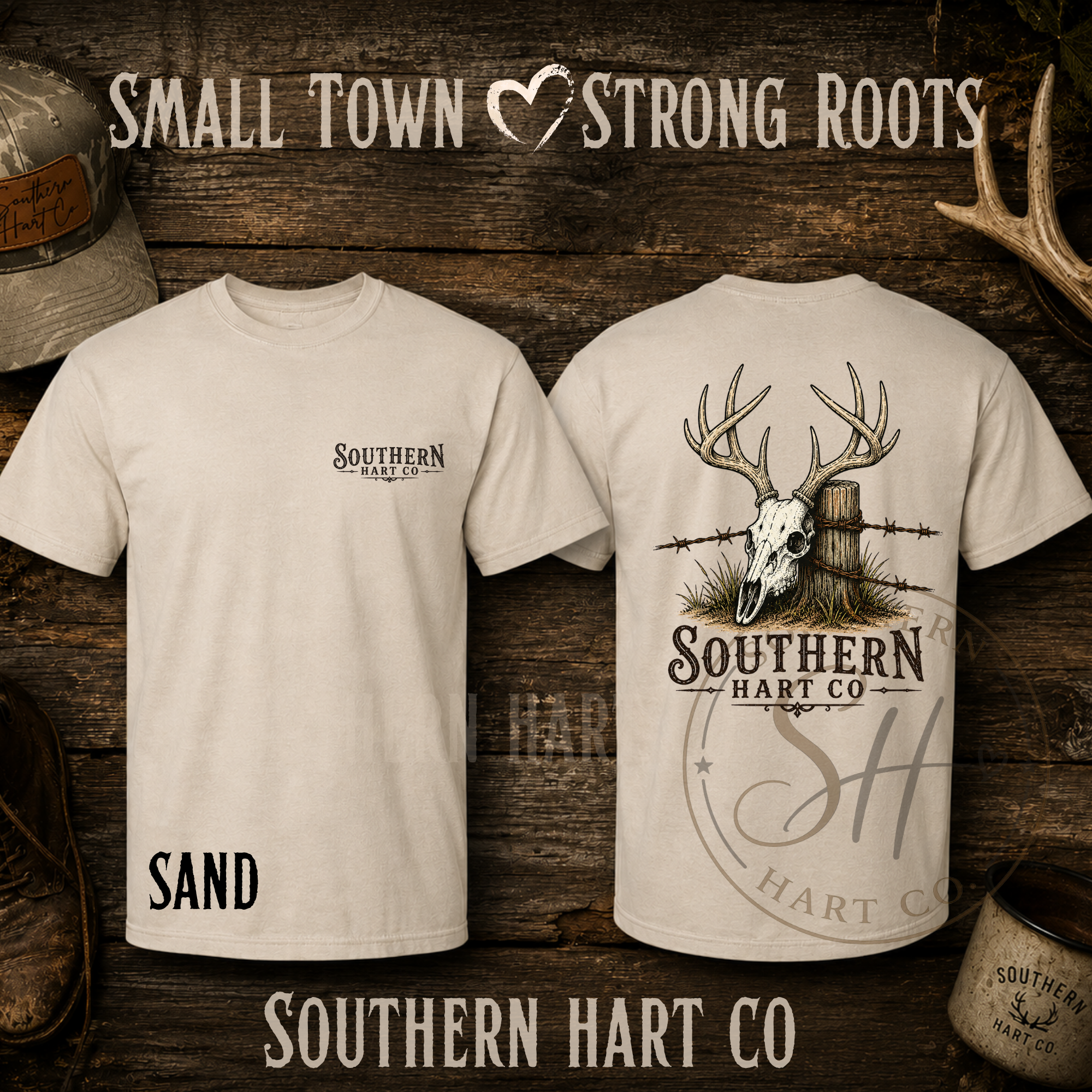 Southern Hart Co Deer Skull Tee