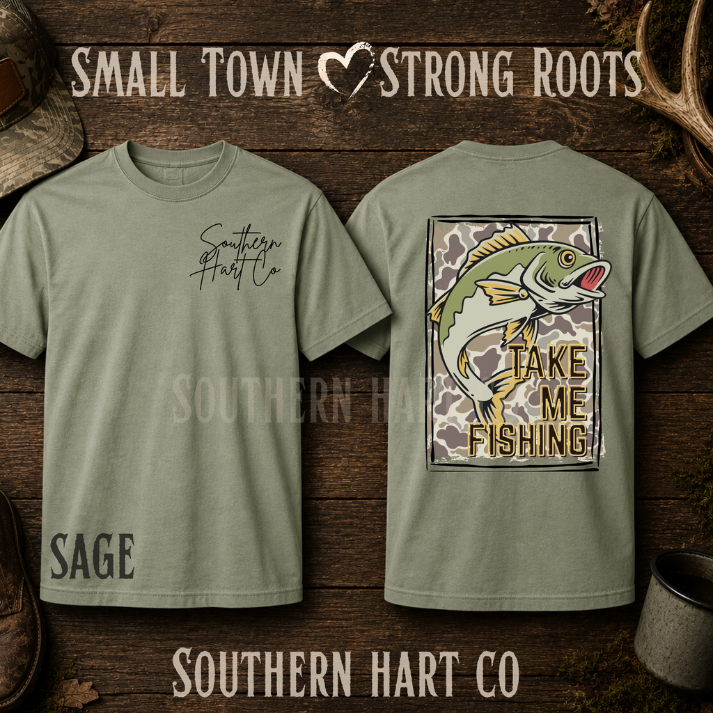 “Take Me Fishing” Bass Tee