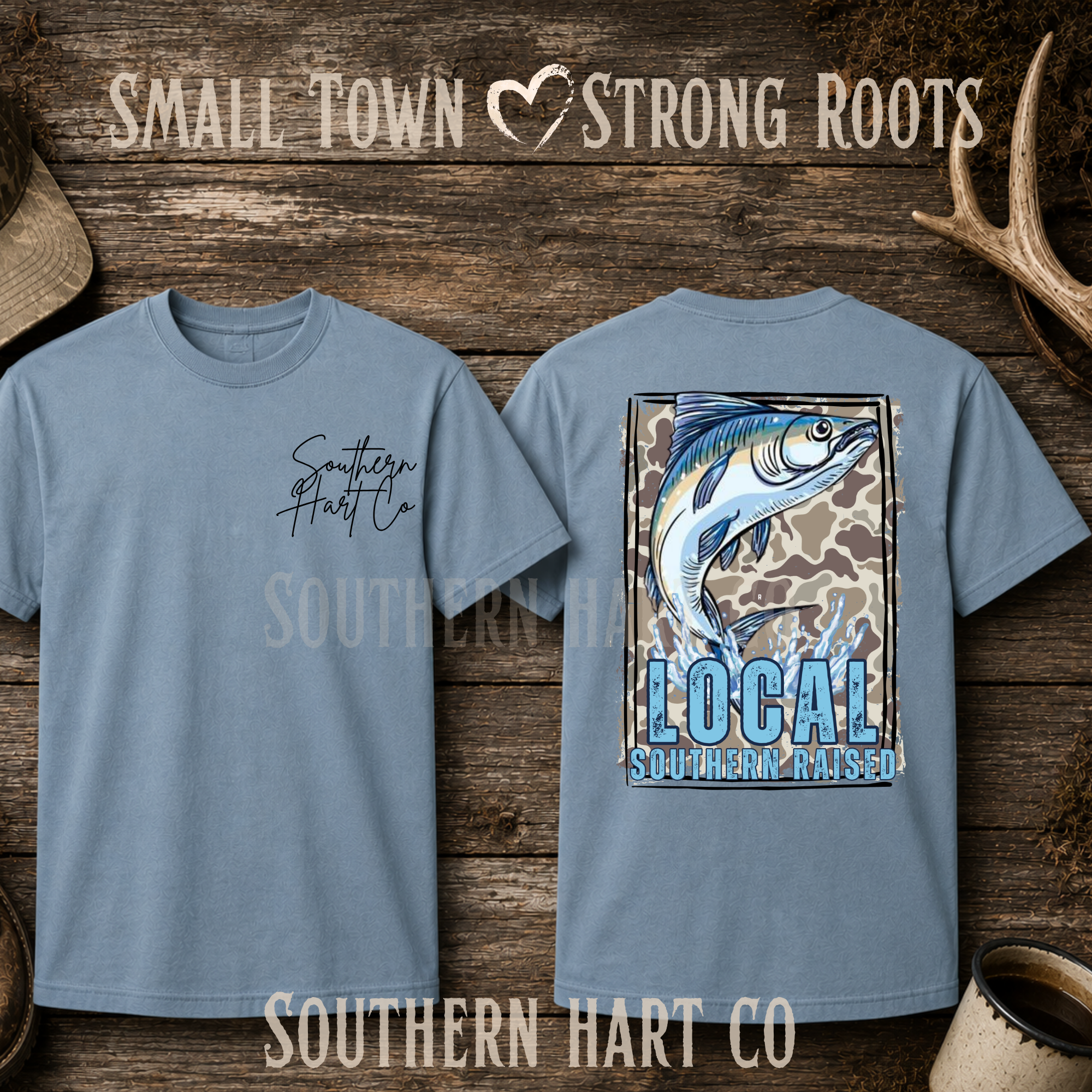 Local Southern Raised Fishing Tee