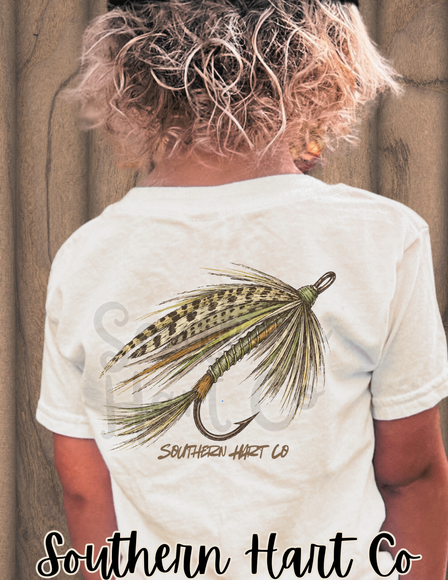 Southern Hart Co. Vintage Fly Fishing Lure Graphic T-Shirt