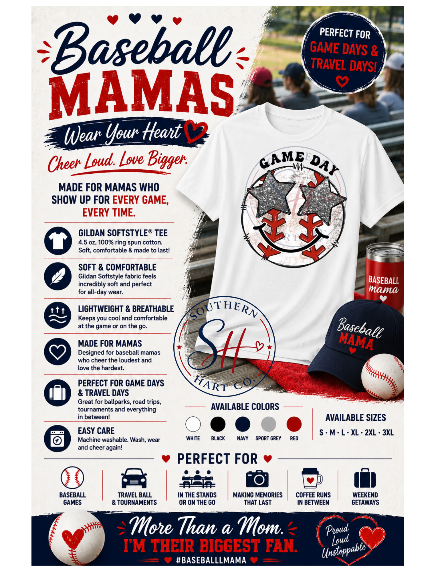 Baseball Shirt – Perfect for Cooperstown & Travel Ball