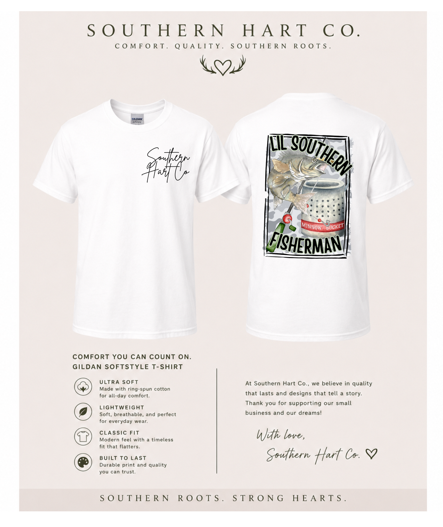 Little Southern Fisherman Youth Tee