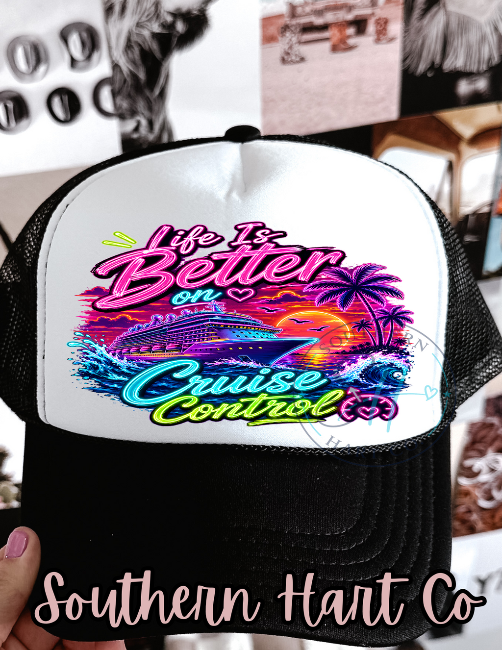 Life is Better on Cruise Control | Premium Foam Trucker Hat