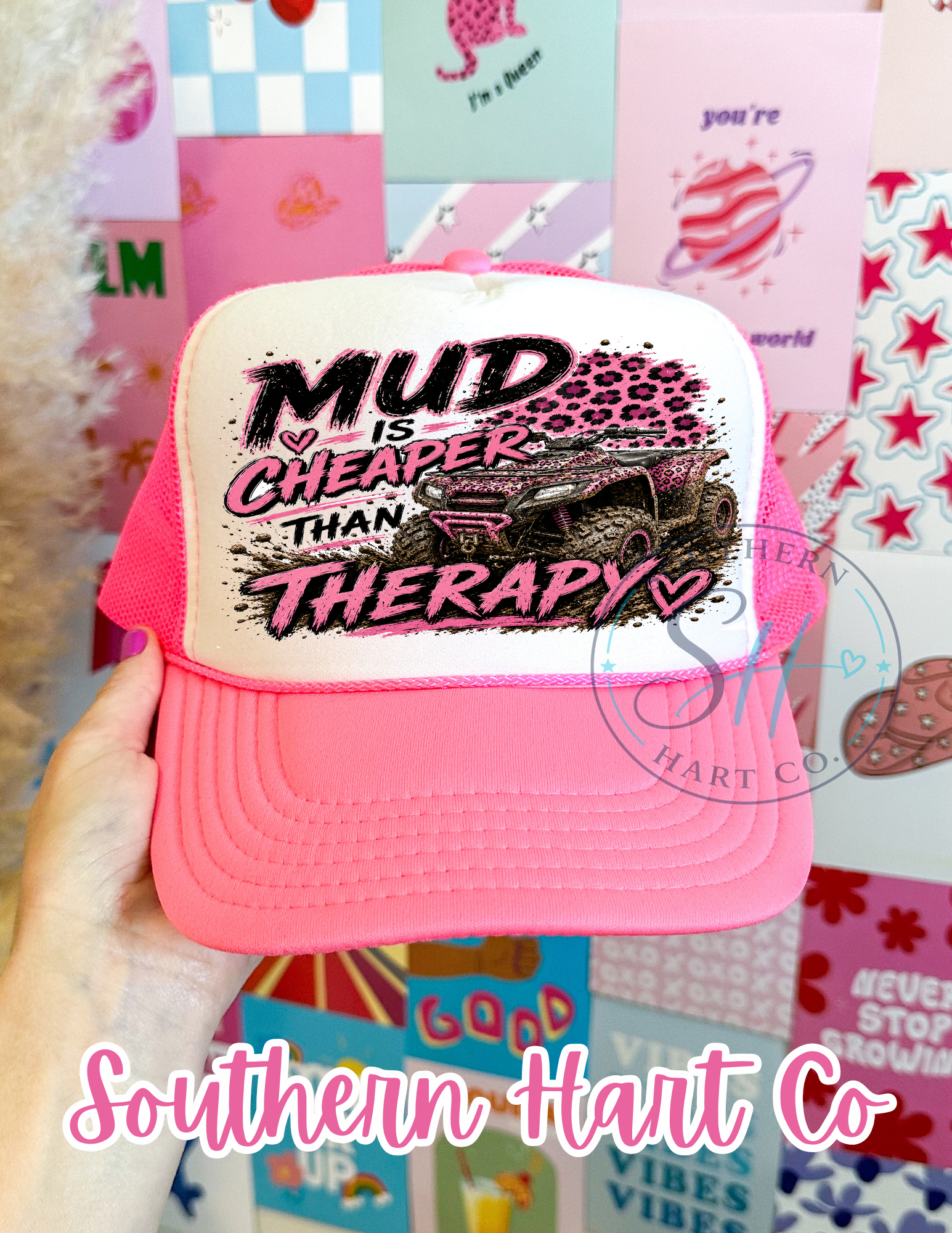 Mud is Cheaper than Therapy | Premium Foam Trucker Hat