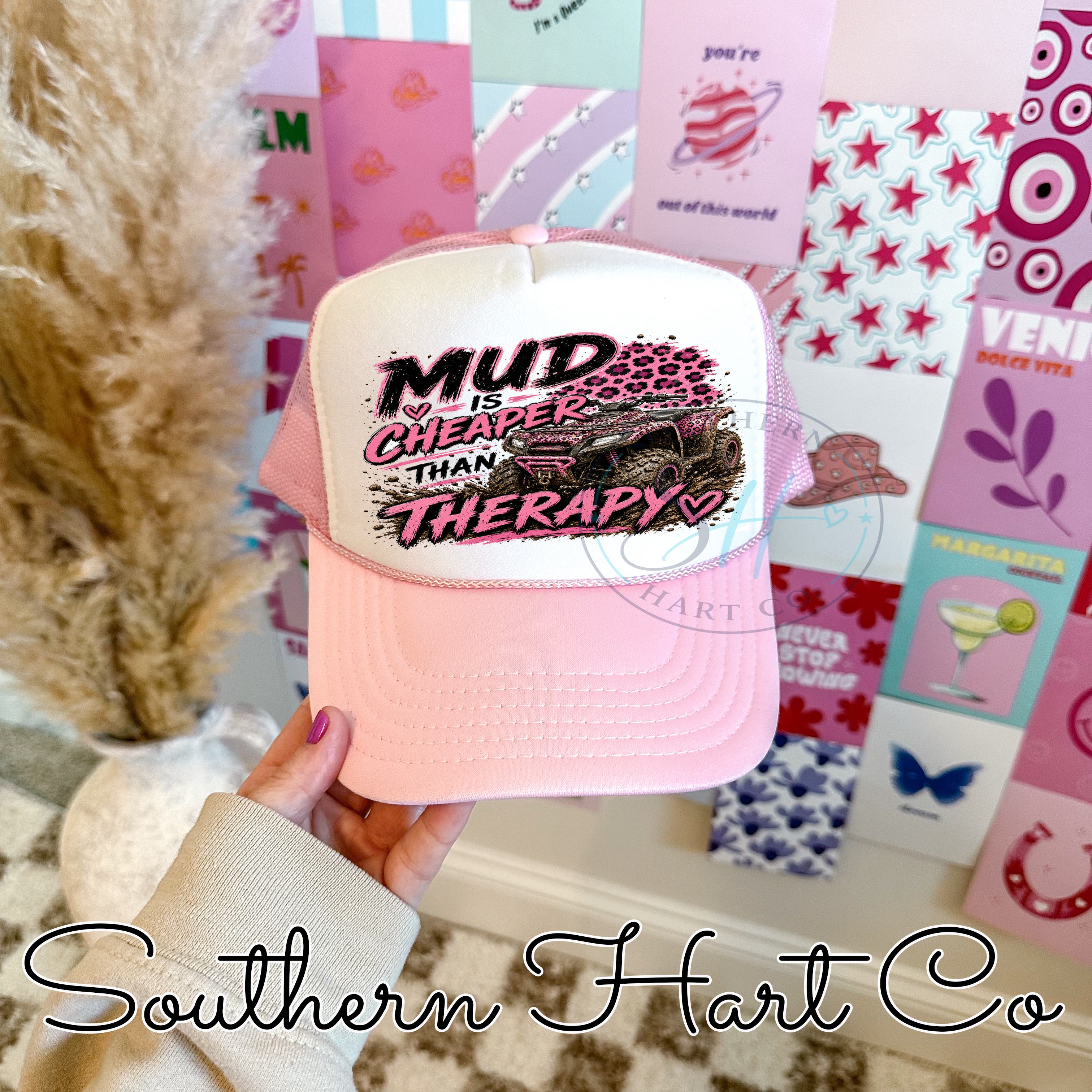 Mud is Cheaper than Therapy | Premium Foam Trucker Hat