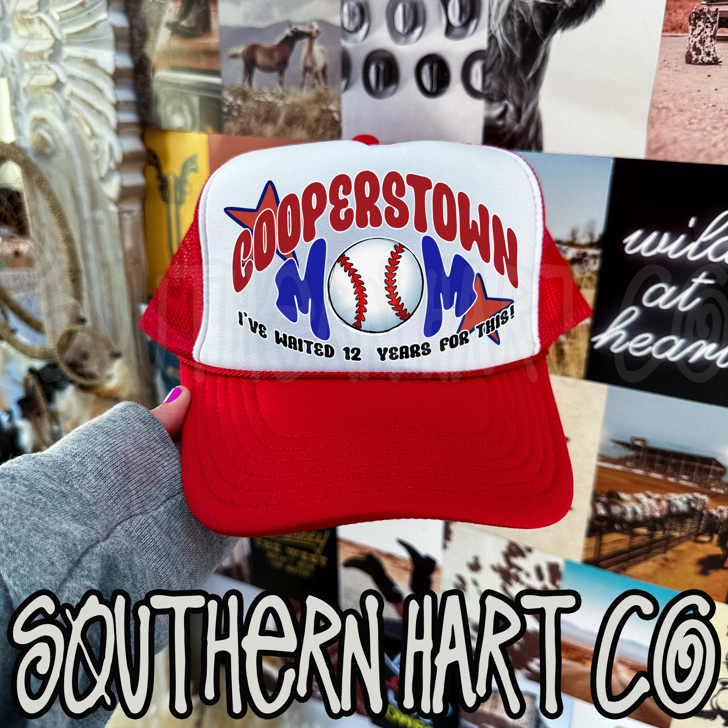 Cooperstown Mom Red Hat