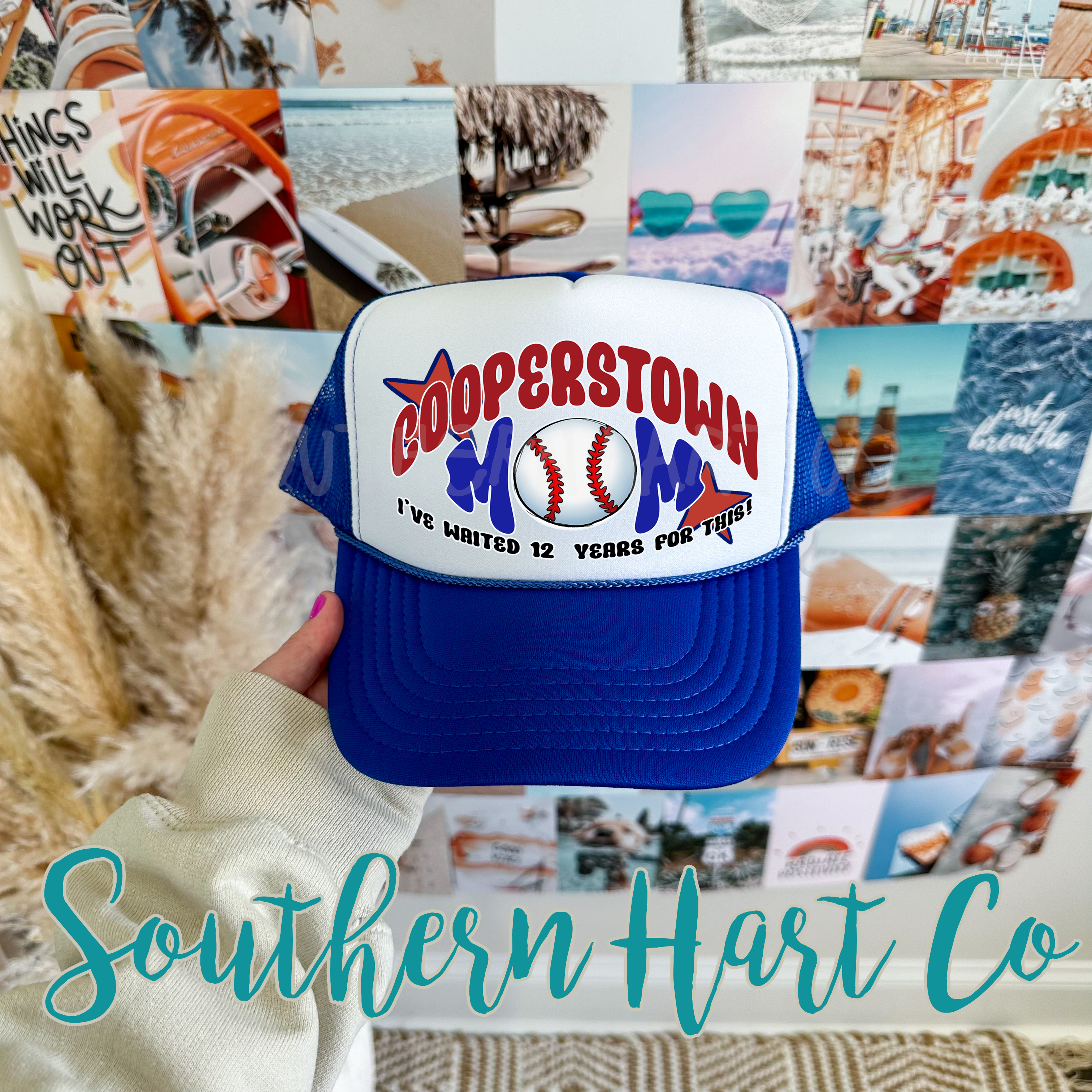 Cooperstown Mom Blue Hat