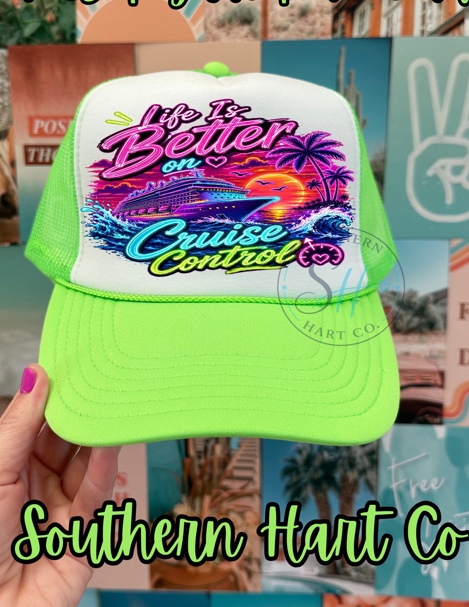 Life is Better on Cruise Control | Premium Foam Trucker Hat