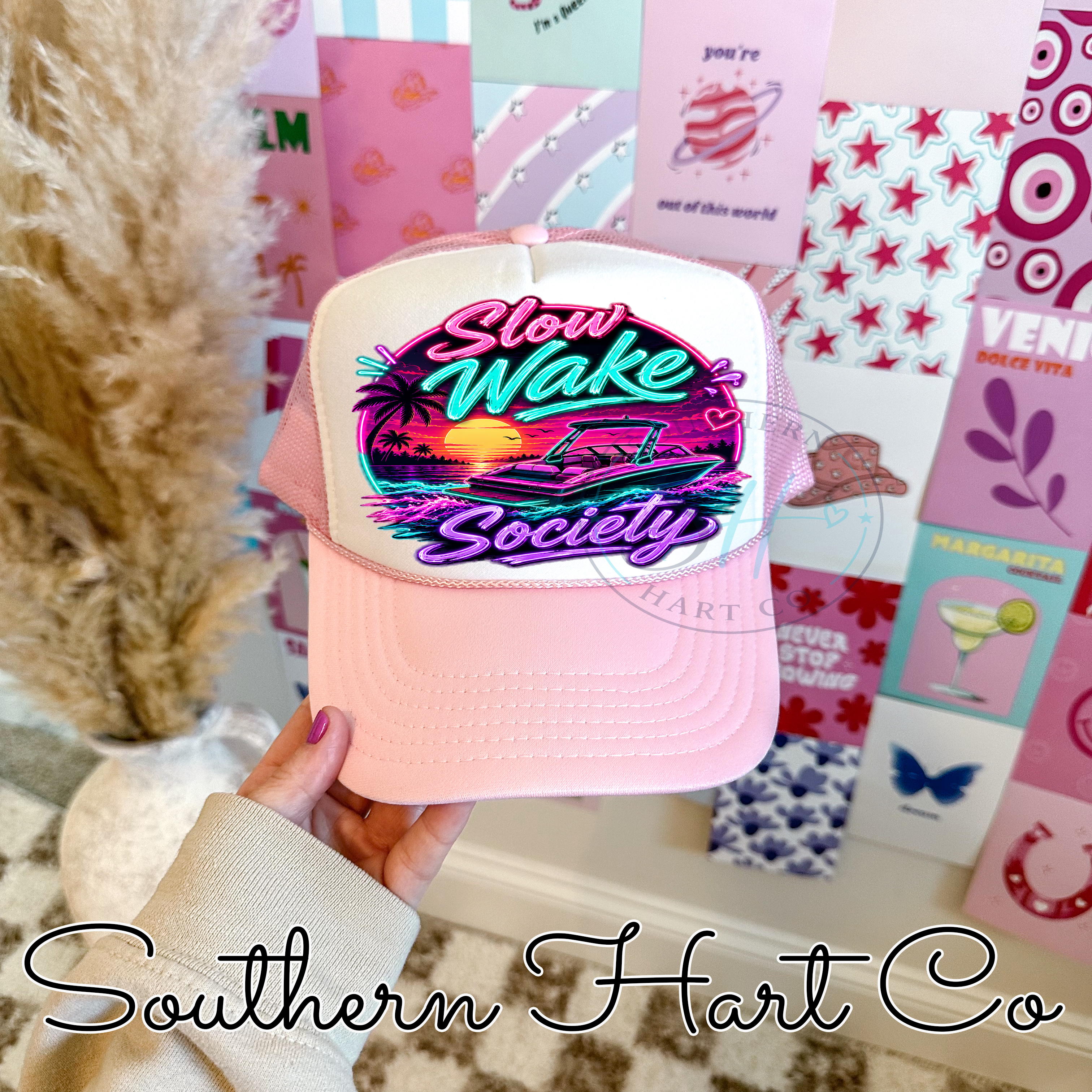 Slow Wake Society | Premium Foam Trucker Hat