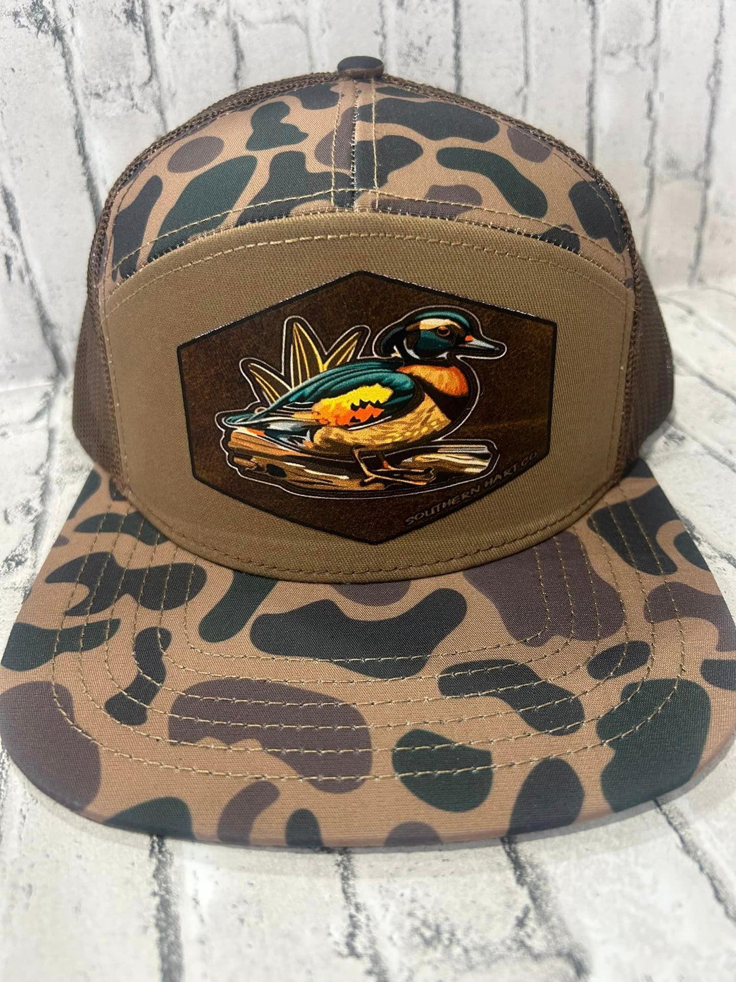 Wood Duck Delta Camo 7 Panel Hat